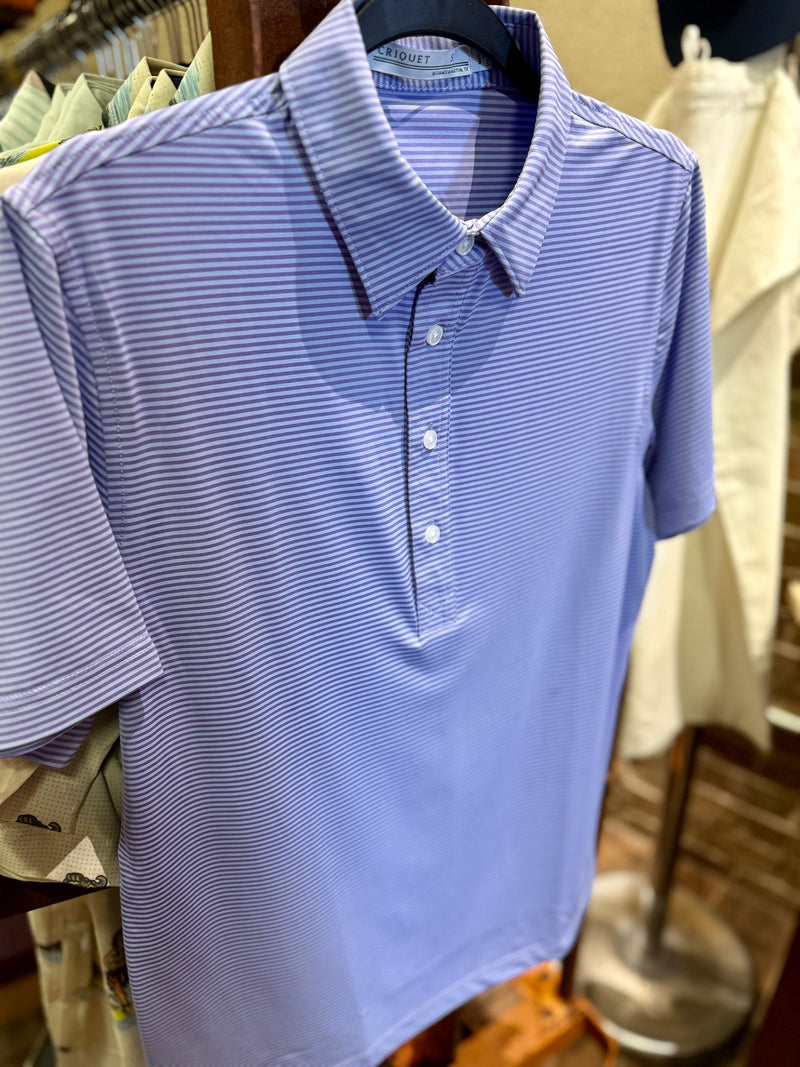 Performance Sport Range Polo - Shadow Stripe Iris