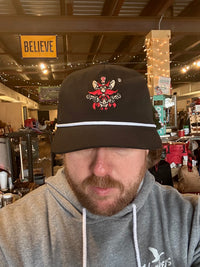 Vintage Raider Red Black Cap- Sideline