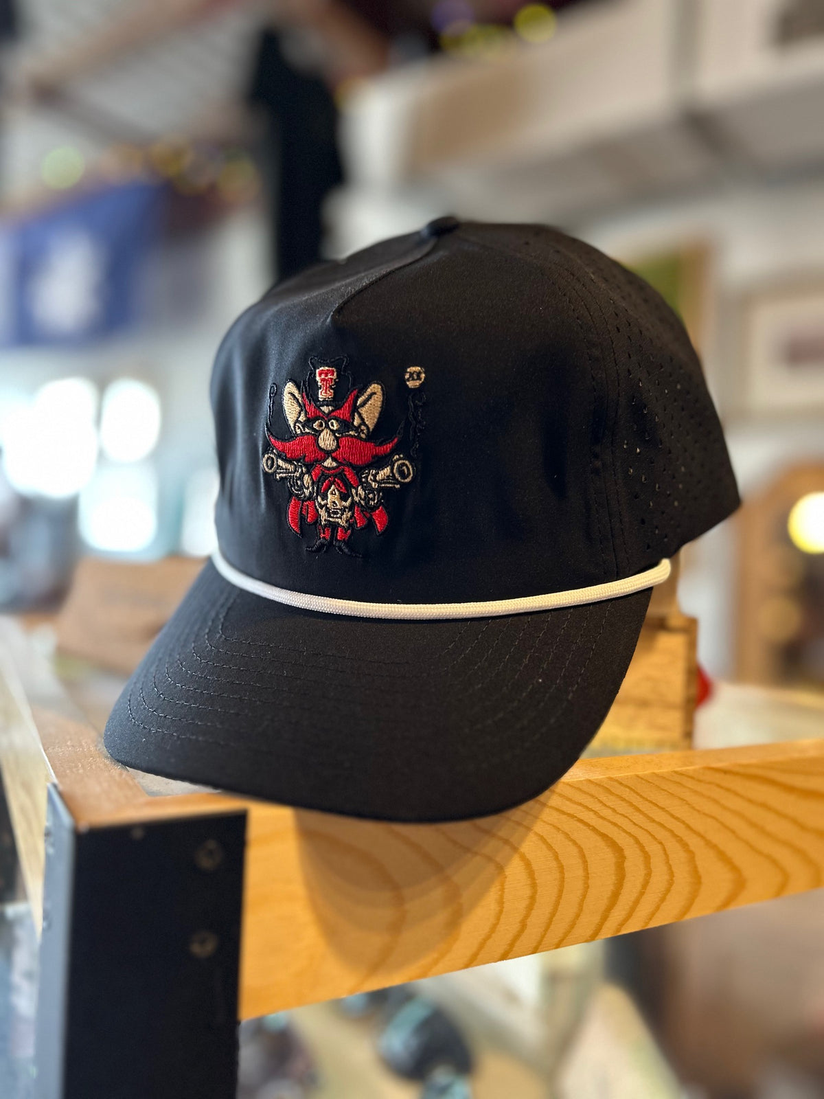 Vintage Raider Red Black Cap- Sideline