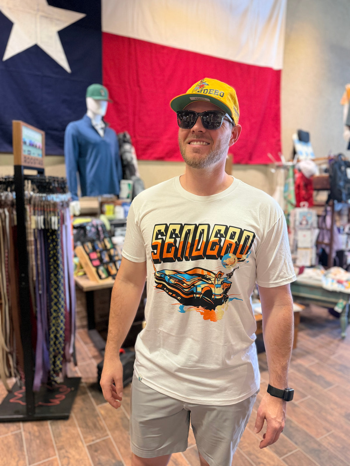 Cosmic Cadillac T-Shirt - Vintage White