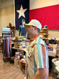 The Wyatt Pearl Snap SS - Stagecoach Stripe