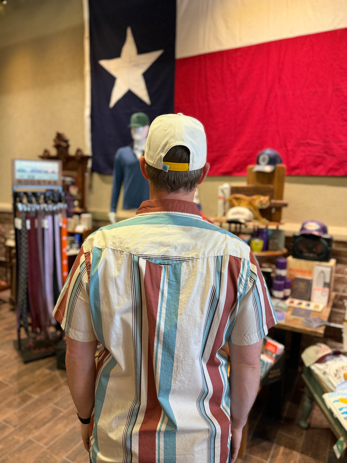 The Wyatt Pearl Snap SS - Stagecoach Stripe