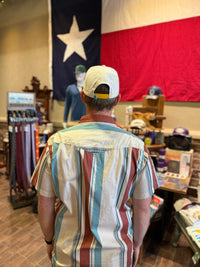 The Wyatt Pearl Snap SS - Stagecoach Stripe