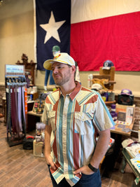 The Wyatt Pearl Snap SS - Stagecoach Stripe