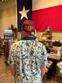 High Noon Perf. Polo - Rope Print