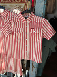 Youth Short Sleeve - Red Stripe