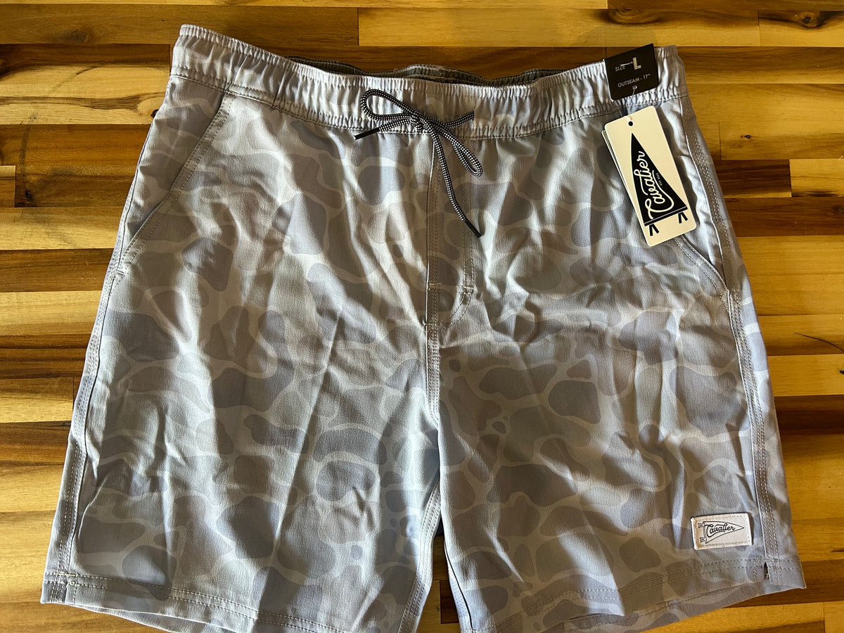 Cavalier Brand White Camo Tracker Shorts
