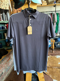 Modern Western Polo - Dark Gray - TS