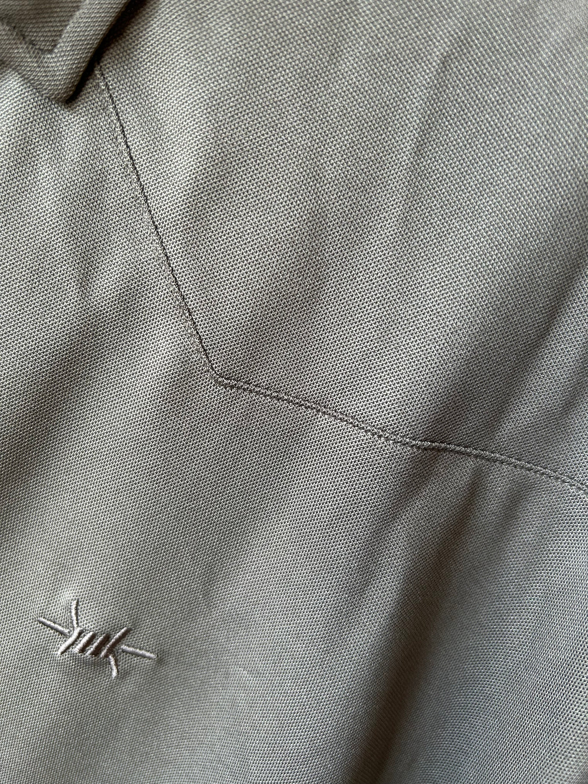 Modern Western Polo - Light Gray - TS