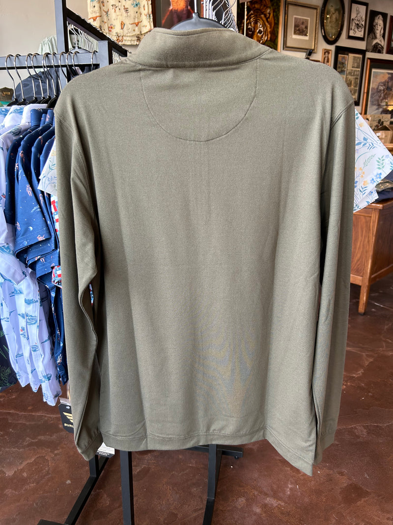 Perf. Hybrid Quarter Zip - Guadalupe Green - TS