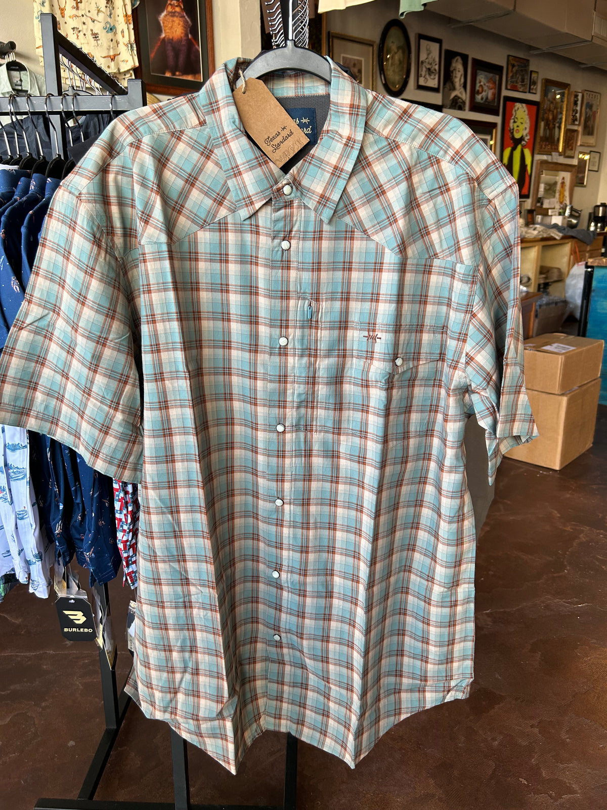Western Field Shirt SS - Teal - TS
