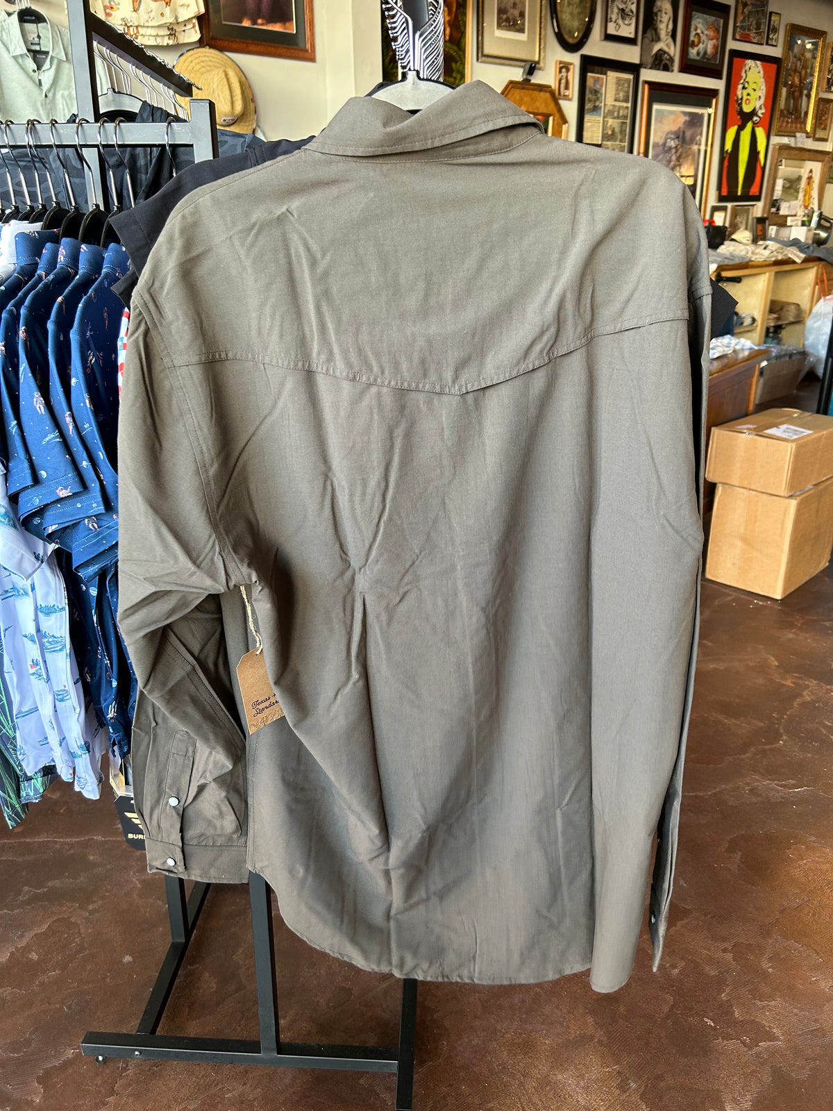 Western Field Shirt - Solid Brown - TS