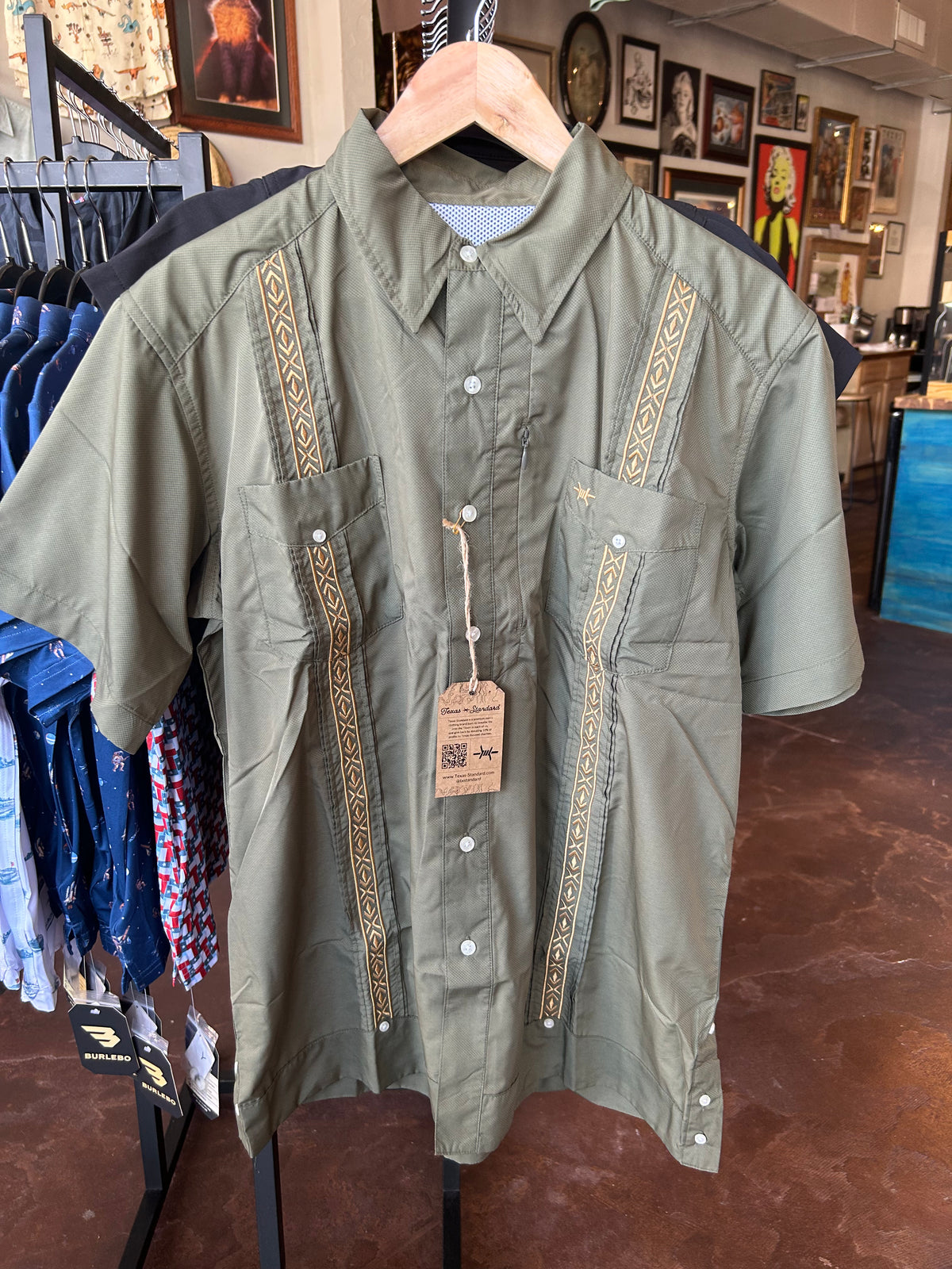 Guayabera Libre - Green/Yellow - TS