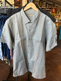 Tejas Guayabera - Gray/Tan - TS