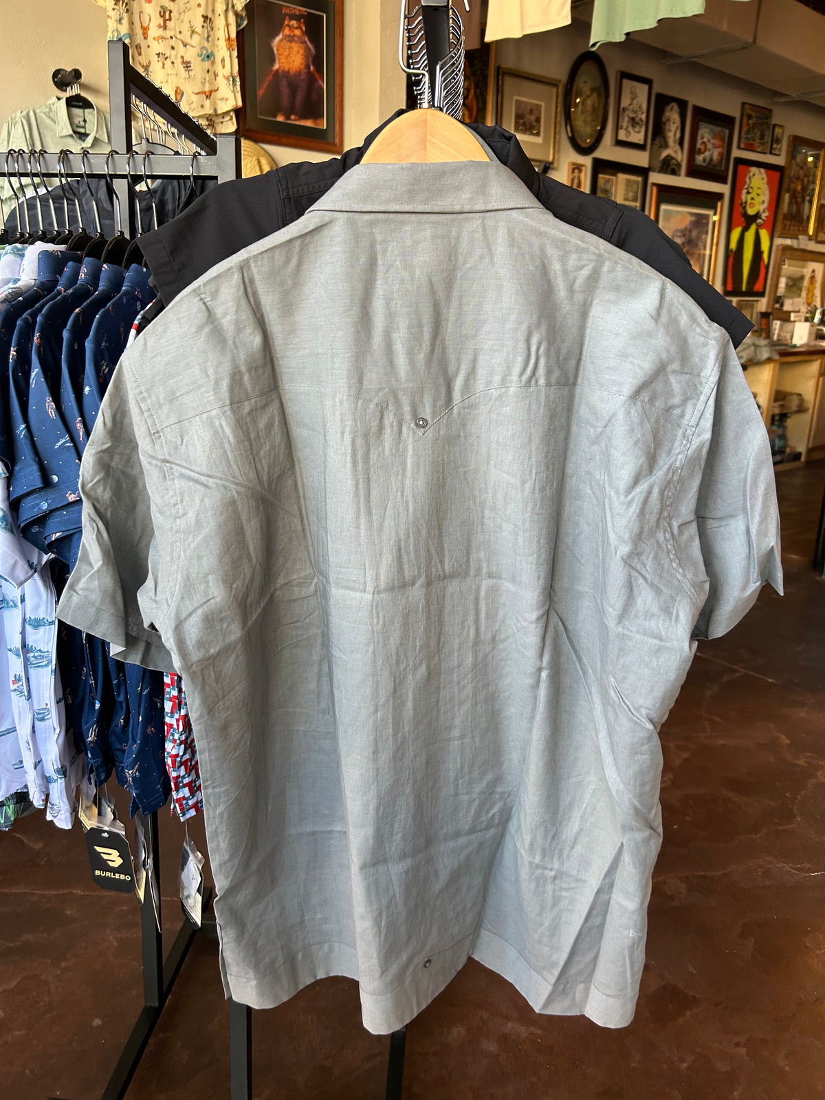 Tejas Guayabera - Gray/Tan - TS