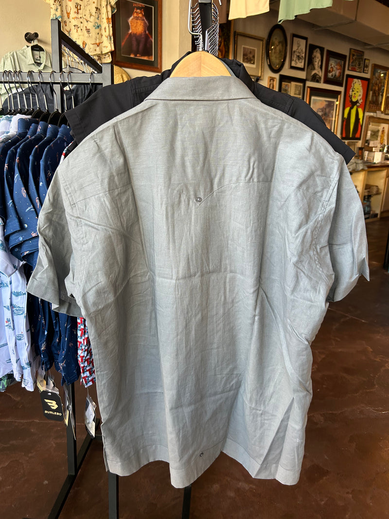 Tejas Guayabera - Gray/Tan - TS