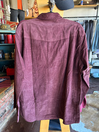 Corduroy Pearl Snap LS - Cherrywood