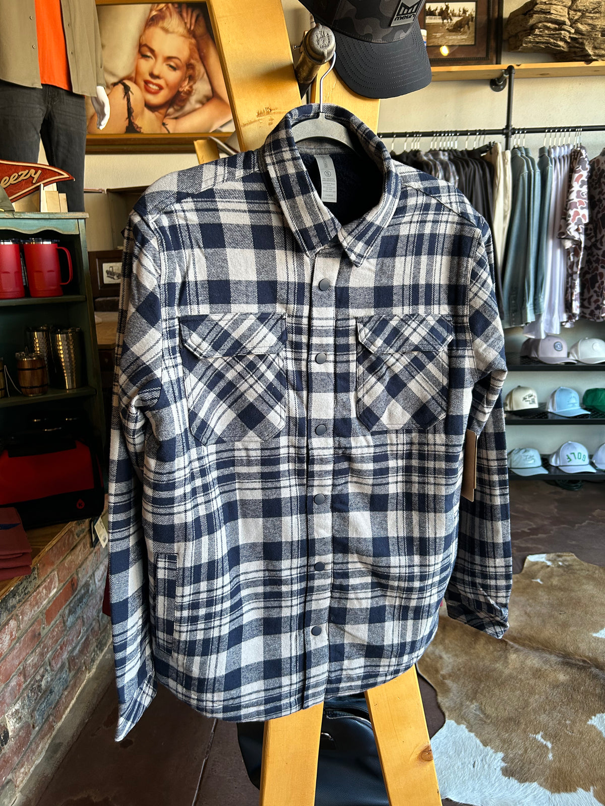 Lines Cavalier Fleece Jacket - Navy