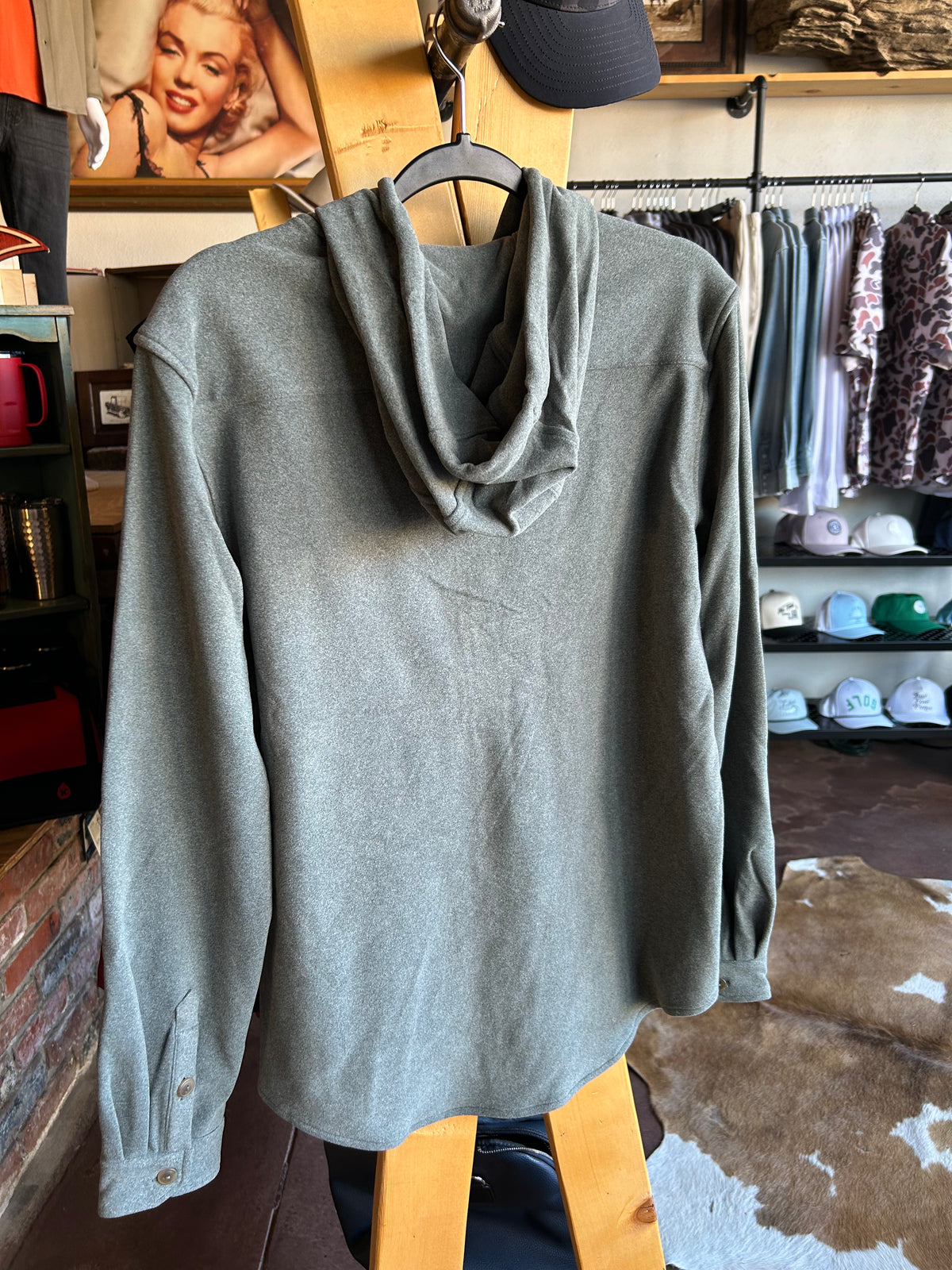 Parson Hoodie Button Up - Olive - Cavalier