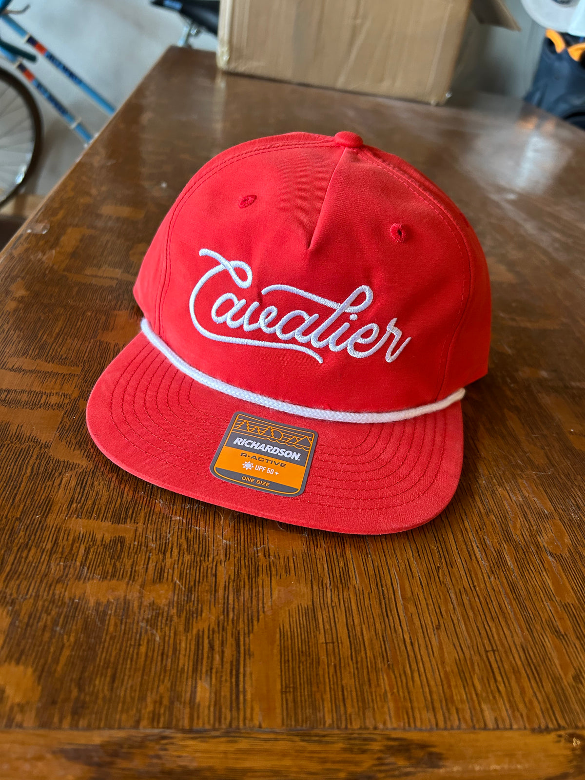 Cavalier Rope Hat- Red/White