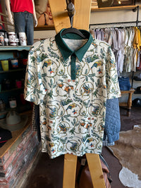 High Noon Perf. Polo - Rope Print