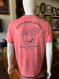 "Every Shot Counts" SS Tee - Red Heat