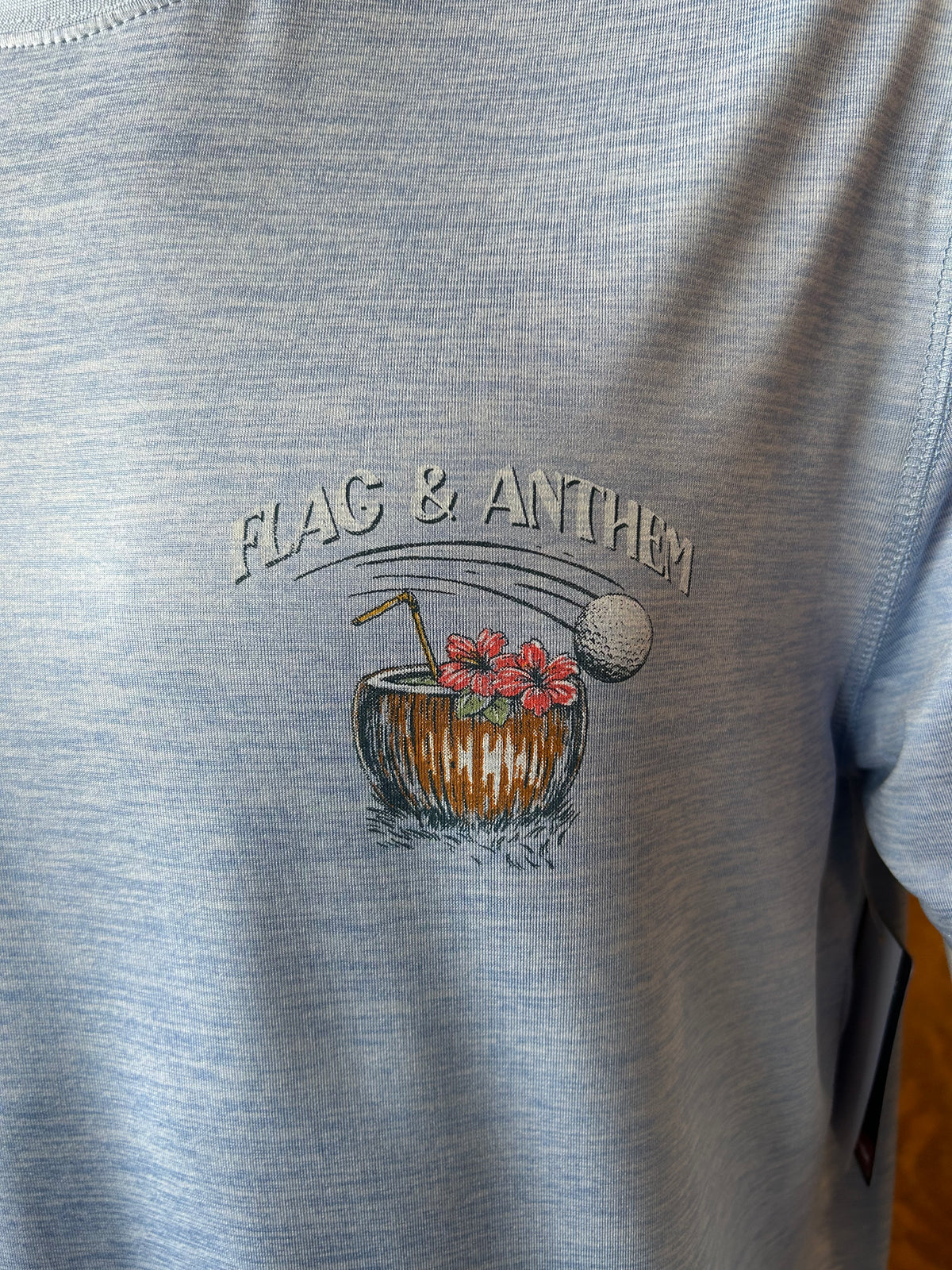 "Sip, Swing, Repeat" SS Tee - Light Blue