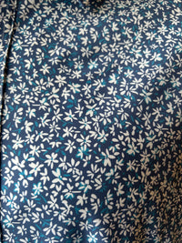 Mableton Floral SS Shirt - Blue/White
