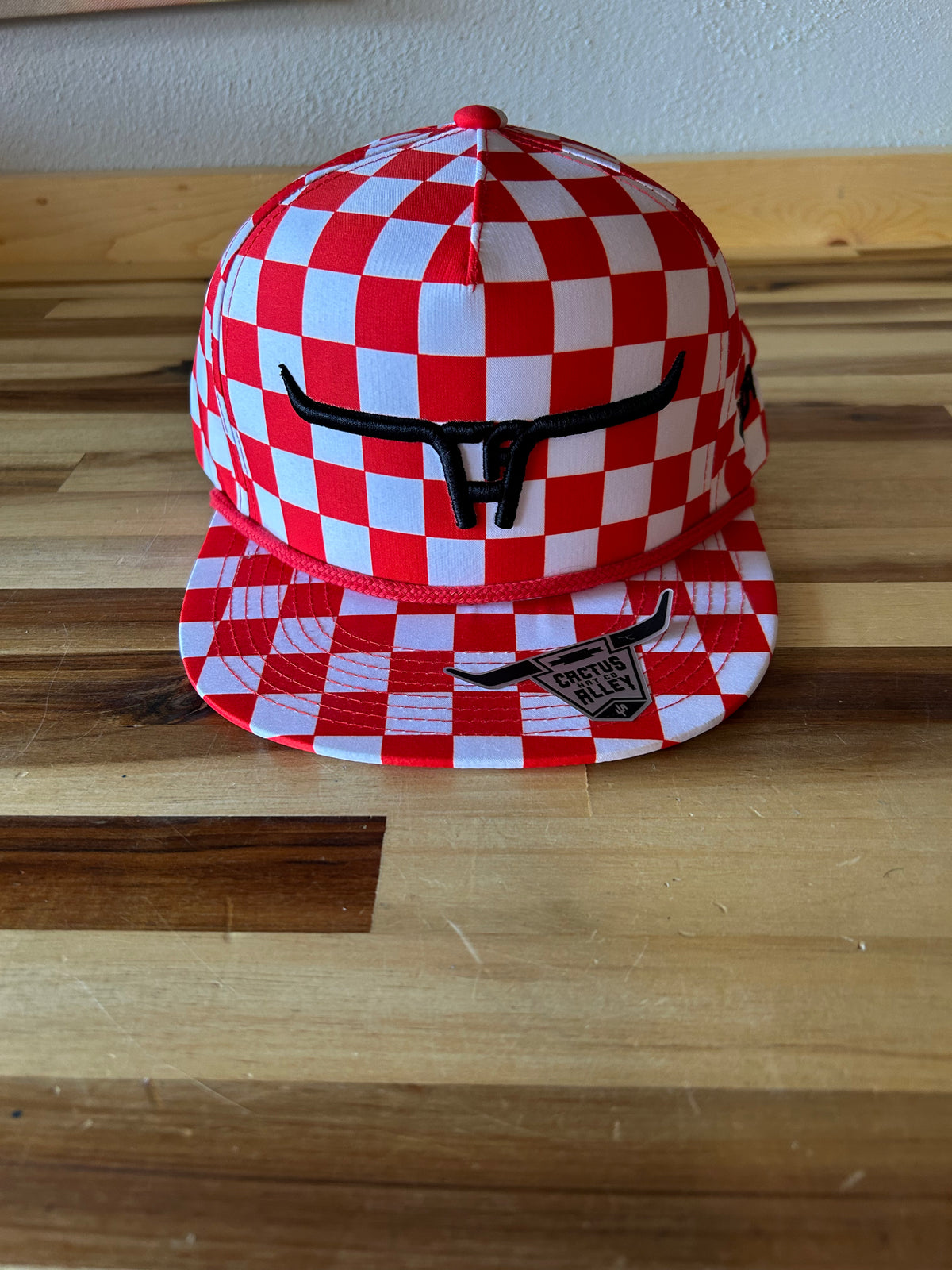 Cactus Alley hat - red checkered