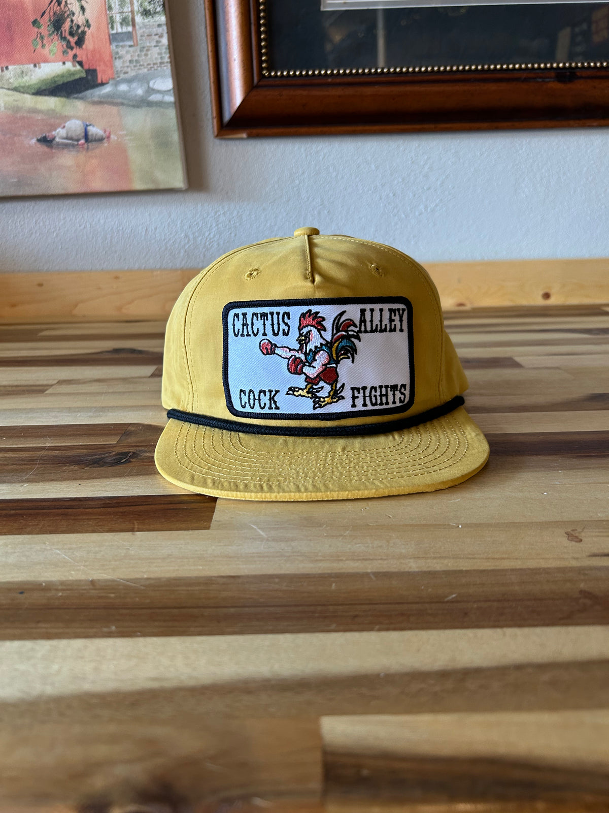 Cock Fight Hat - Yellow