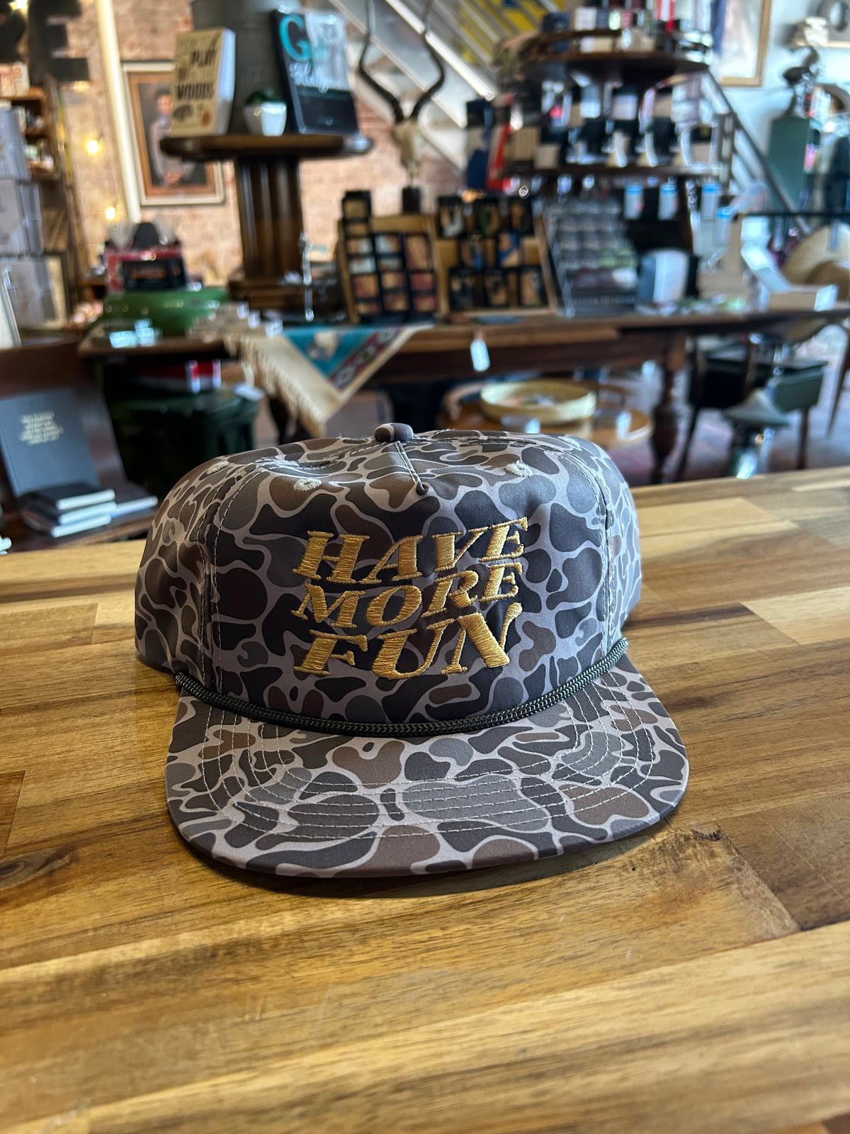 Have More Fun-camo/gold