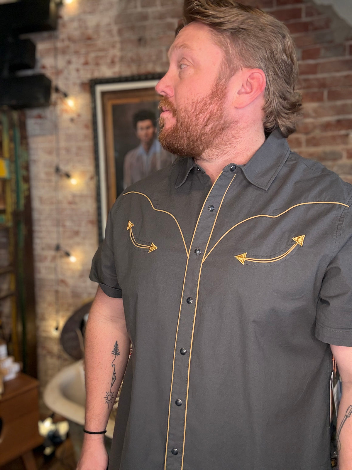 Broncobuster Snapshirt - Antique Black