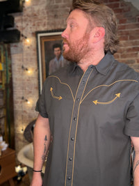 Broncobuster Snapshirt - Antique Black