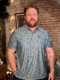 Ranchero Tech Polo - Iron Blue