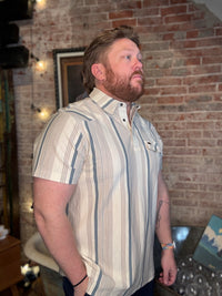 Ranchero Polo - Old Bill Stripe: Limestone