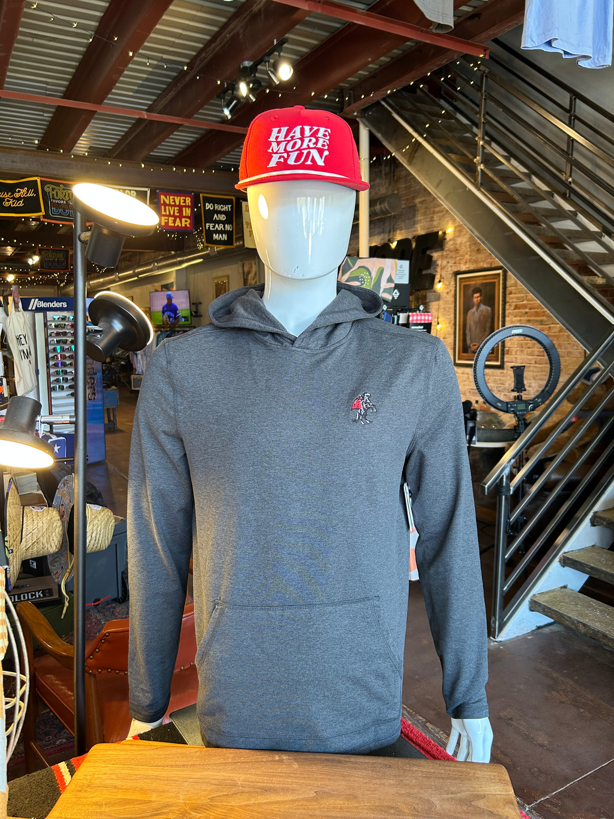 Texas Tech Comfort Hoodie - Black Heather