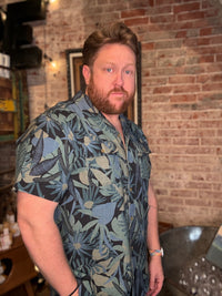 Shores Club Shirt: Tropical Dimension - Antique Black