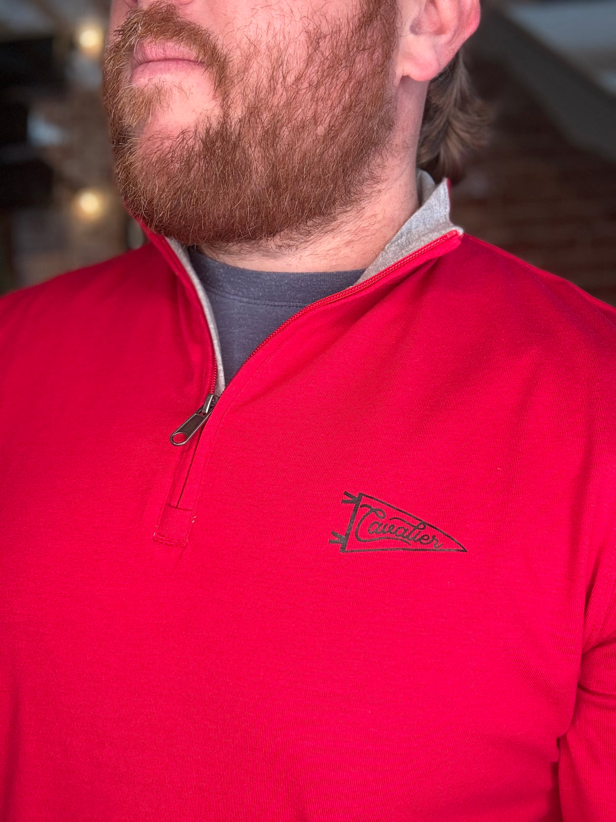 Alumni Quarter Zip - Cavalier Flag