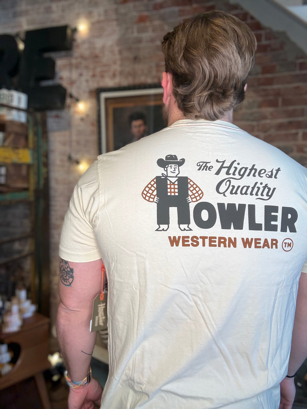 Howler Western Cotton T-Shirt - Natural