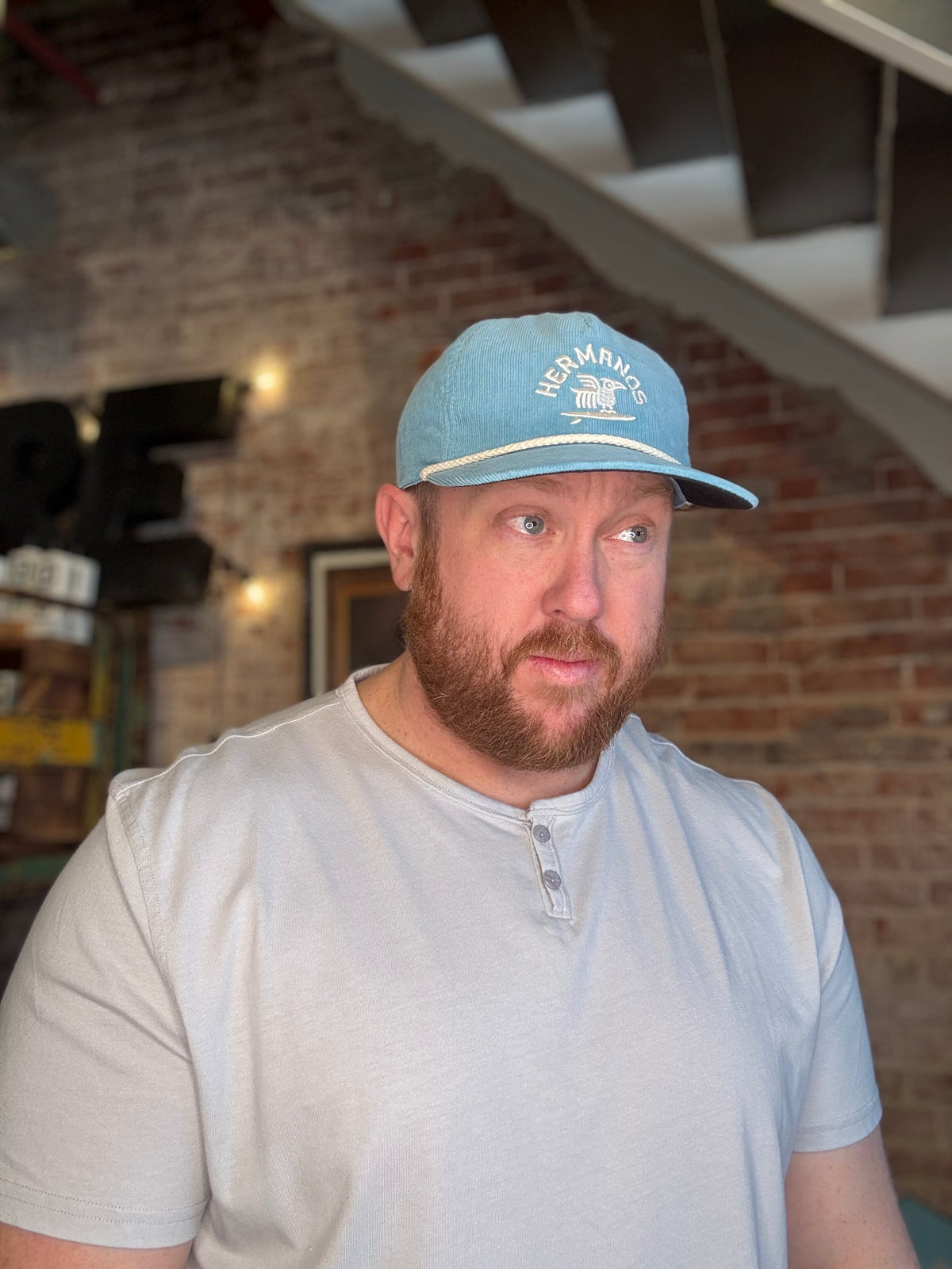 Surfbird Snapback - Blue Corduroy