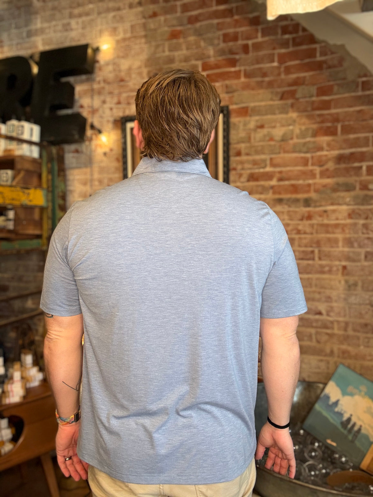 XC+ Apex Perf. Polo - Blue Heather
