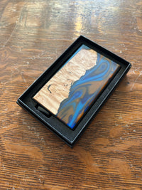 Wood and Resin Magnetic Wallet
