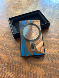 Wood and Resin Magnetic Wallet