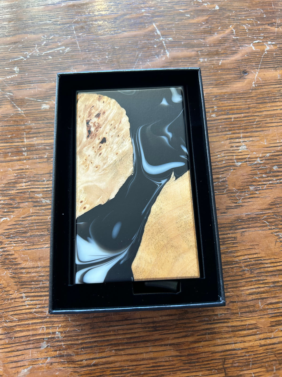 Wood and Resin Pop-up Wallet