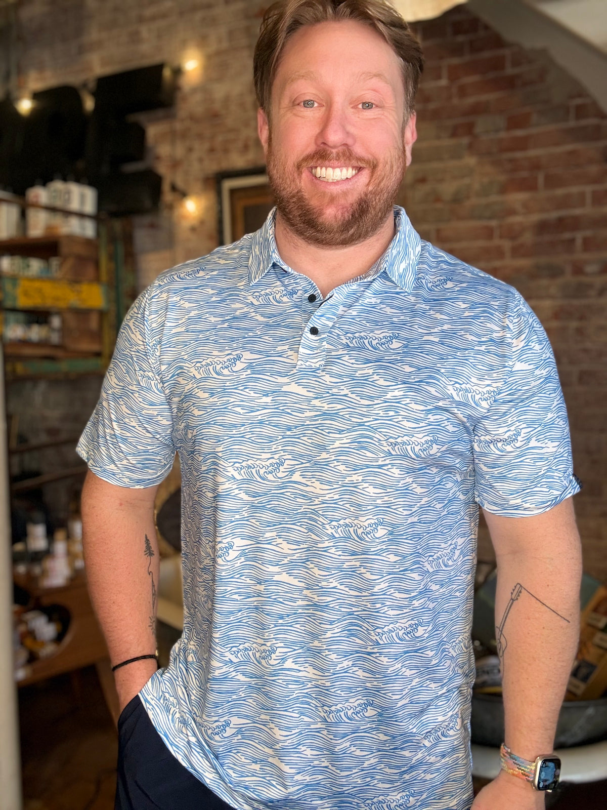 Roll Tides Perf. Polo - Baja Llama