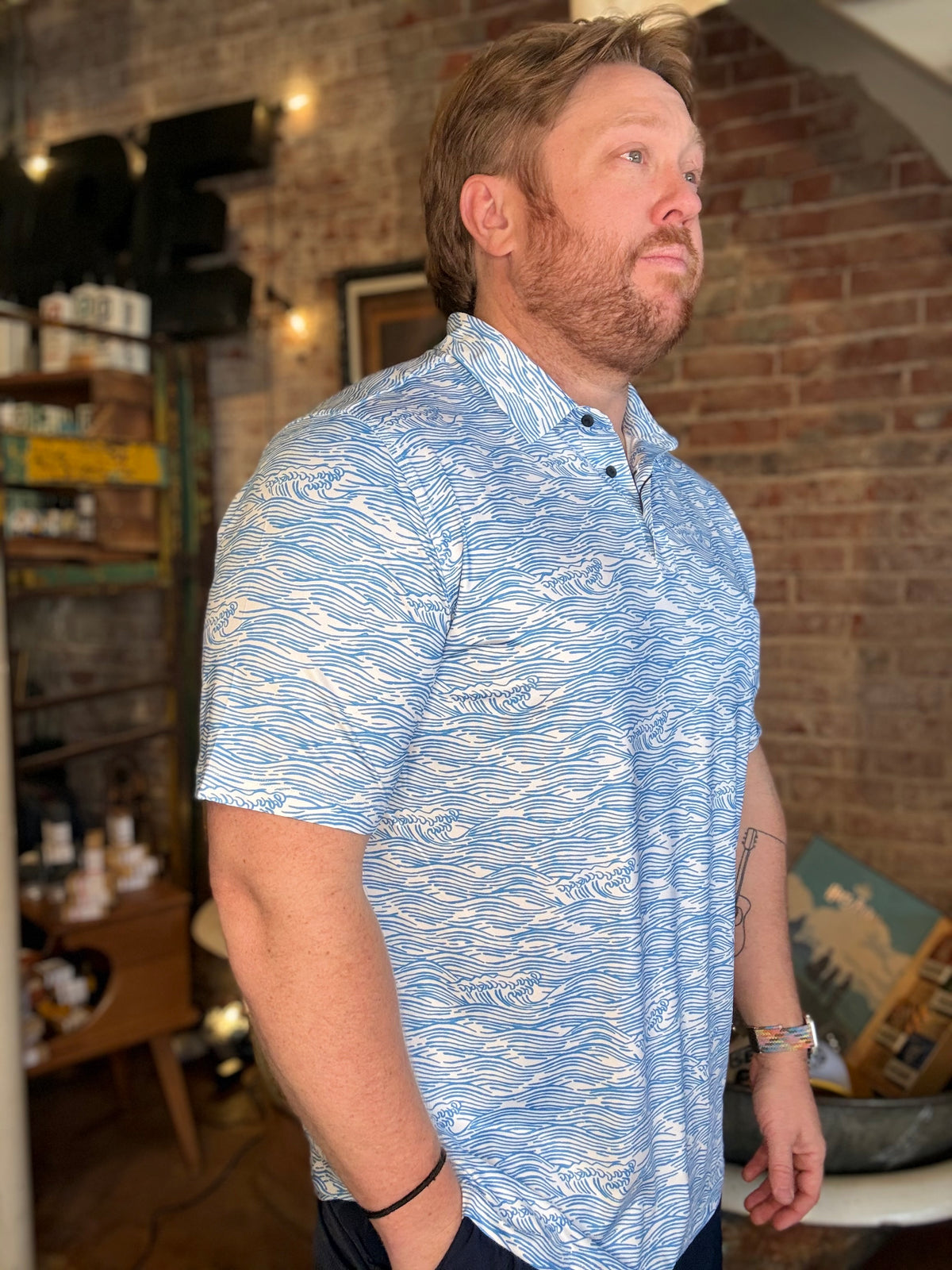 Roll Tides Perf. Polo - Baja Llama