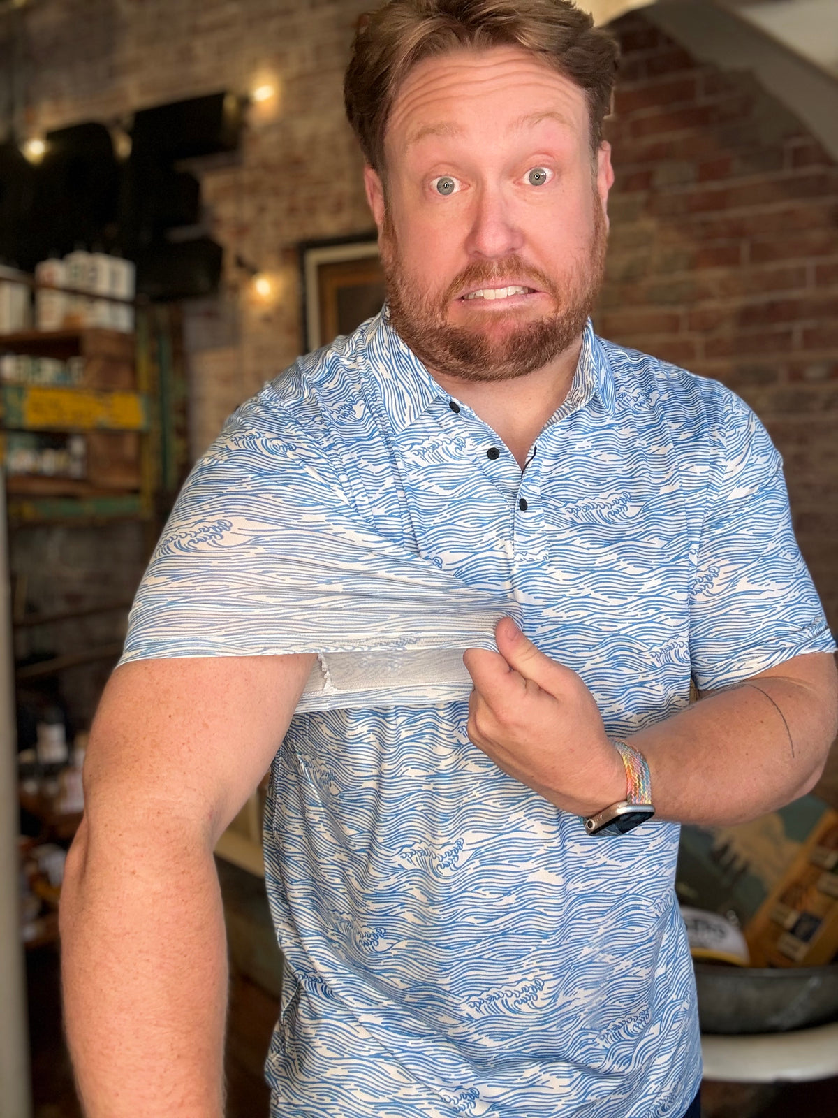 Roll Tides Perf. Polo - Baja Llama