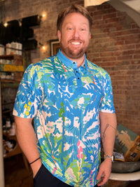 Pastel Paradise Perf. Polo - Baja Llama