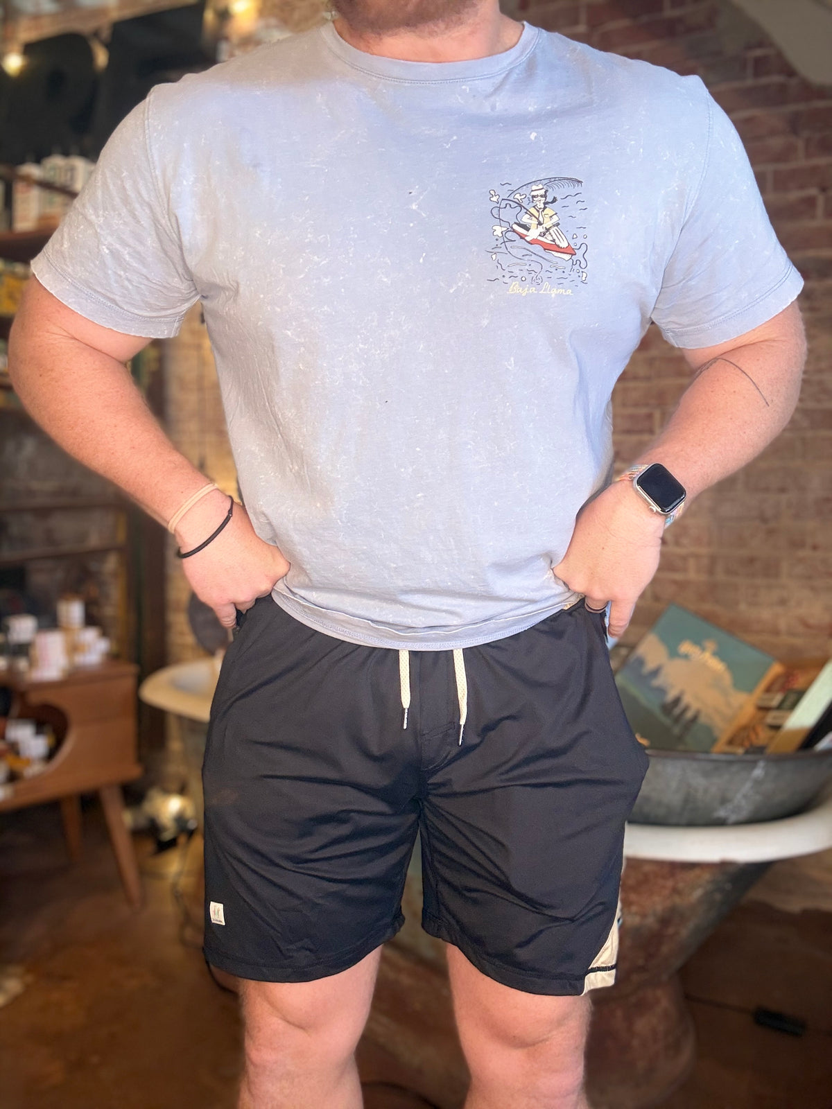 Mach Zero Lounge Shorts - Retro Black