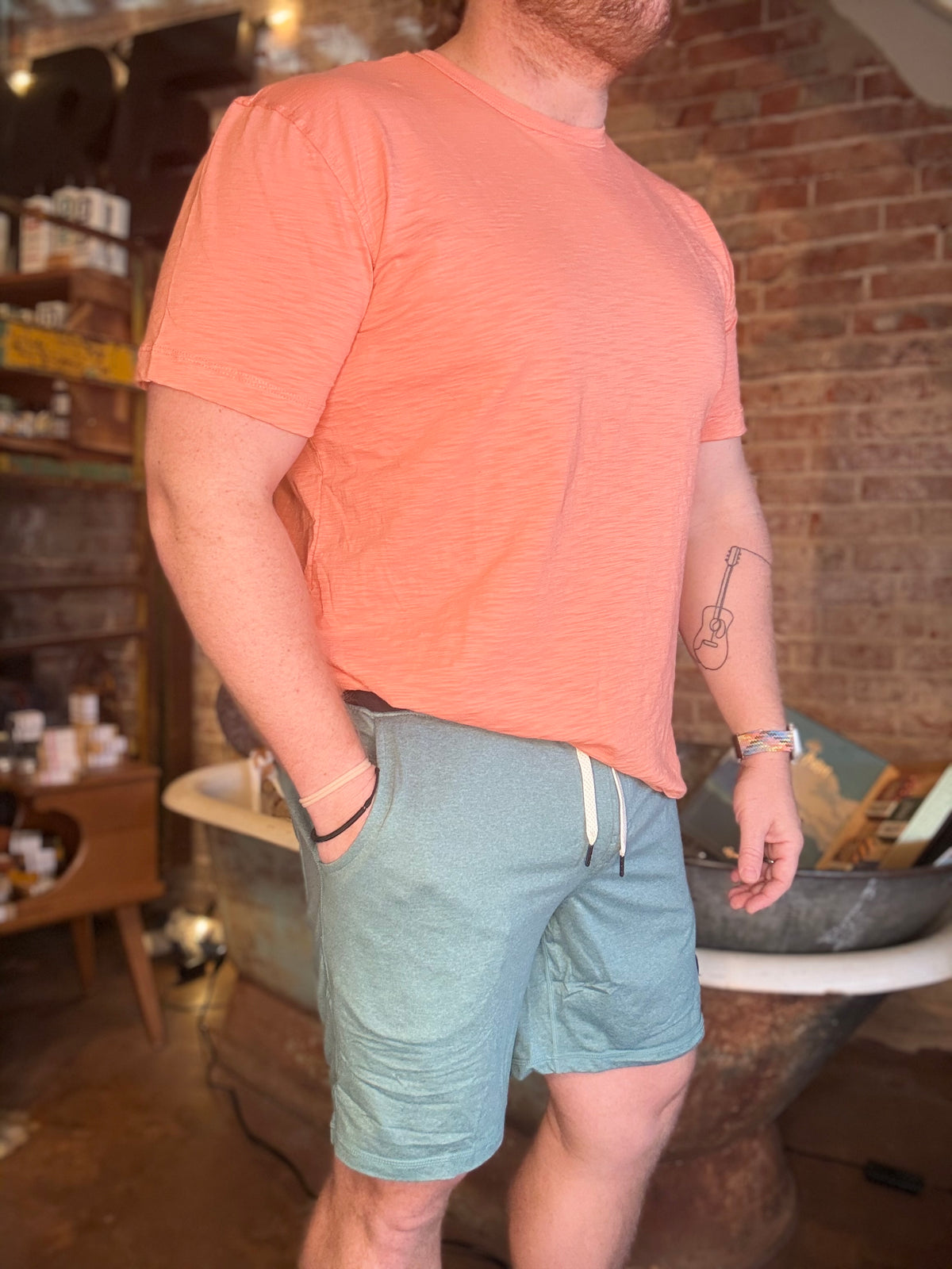 Mach Zero Lounge Shorts - Atlantic Green